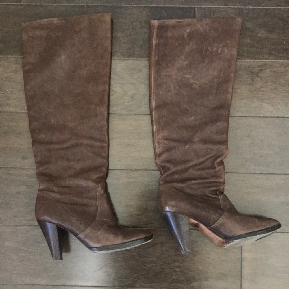 Kors by Michael Kors leather brown knee high boots